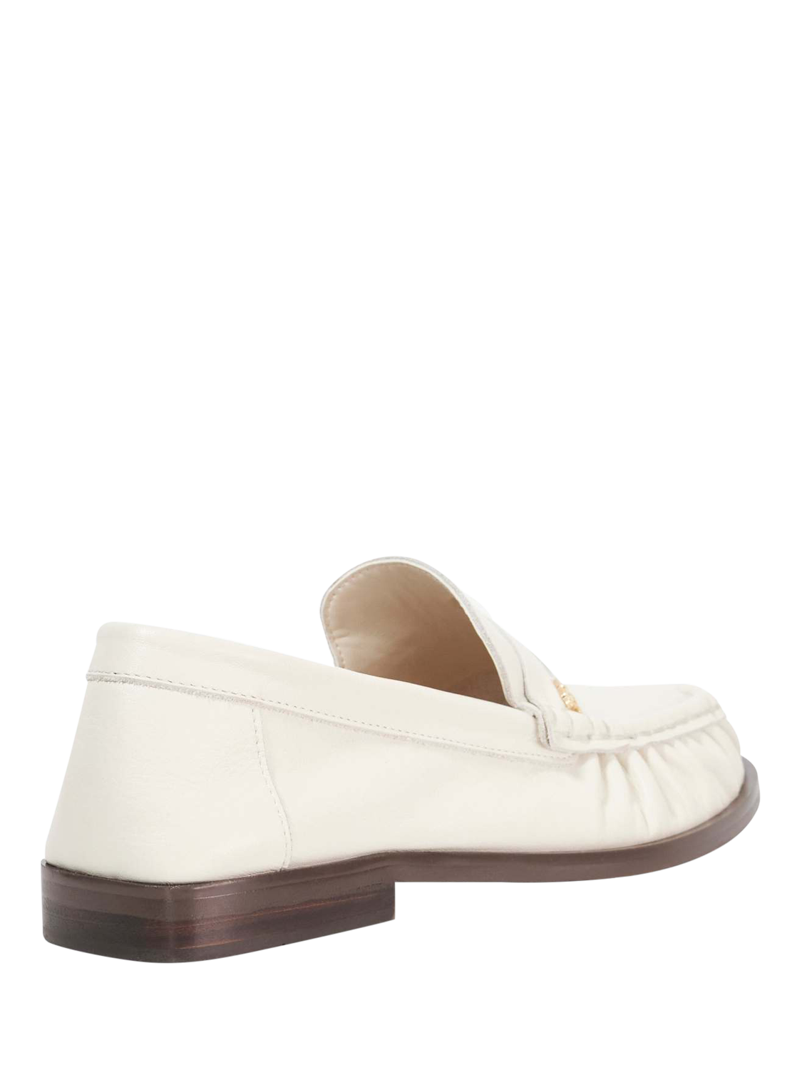 Product image 5 of 6, which shows Dune London Grisella Leather Loafers, Ecru, EU36