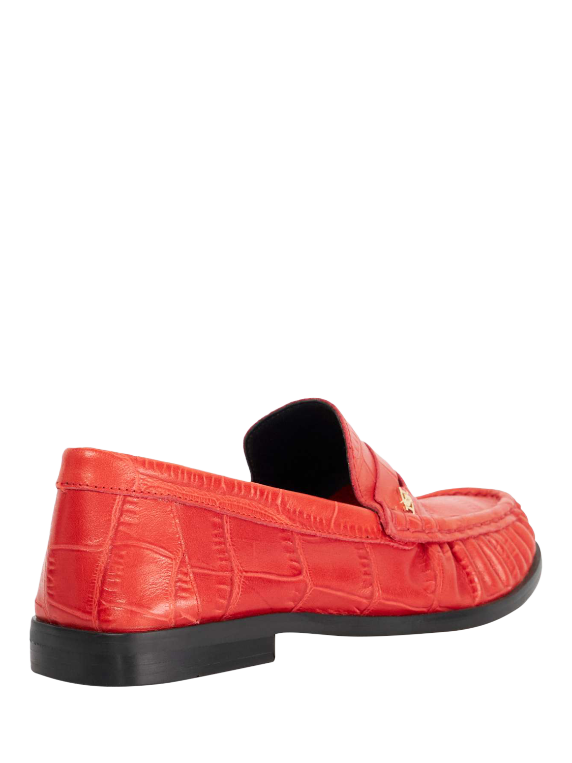 Product image 5 of 6, which shows Dune London Grisella Leather Loafers, Red, EU36