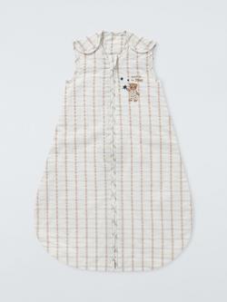 John Lewis Daydream Bear Check Baby Sleeping Bag, 0.5 Tog, Multi, Multi