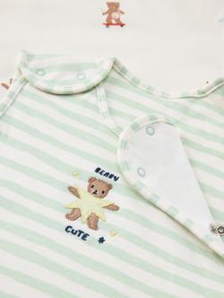 John Lewis Daydream Bear Check Baby Sleeping Bag, 2.5 Tog, Pack of 2, Multi - view 2, Multi