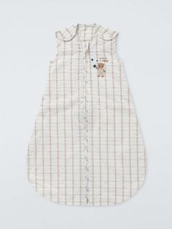 John Lewis Daydream Bear Check Baby Sleeping Bag, 1 Tog, Multi, Multi