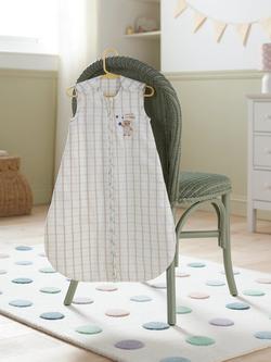 John Lewis Daydream Bear Check Baby Sleeping Bag, 1 Tog, Multi - view 2, Multi