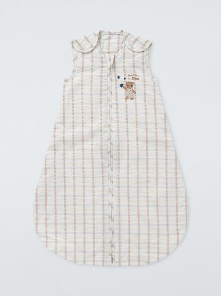 John Lewis Daydream Bear Check Baby Sleeping Bag, 2.5 Tog, Multi, Multi