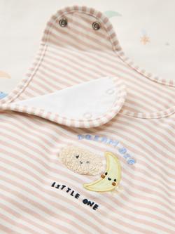 John Lewis Daydream Moon Baby Sleeping Bag, 2.5 Tog, Pack of 2, Natural - view 2, Natural