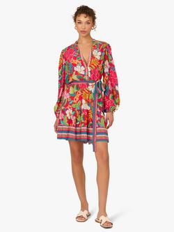 Adrianna By Adrianna Papell Floral Mini Dress, Red/Multi, Red/Multi