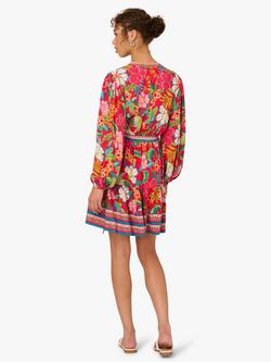 Adrianna By Adrianna Papell Floral Mini Dress, Red/Multi - view 2, Red/Multi