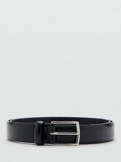 Mango Leather Belt, Black