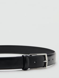 Mango Leather Belt - view 2, Black