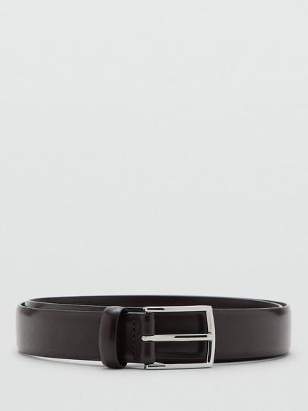 Mango Leather Belt, Brown
