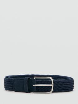 Mango Elastic Belt, Navy