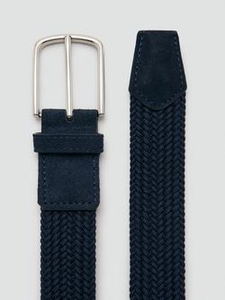 Mango Elastic Belt - view 2, Navy