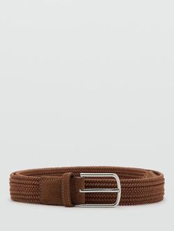 Mango Woven Belt, Medium Brown