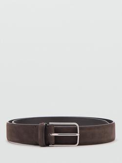 Mango Leather Belt, Dark Brown
