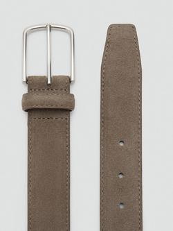Mango Suede Belt, Brown - view 2, Brown
