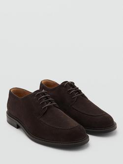 Mango Bordon Leather Derby Shoes - view 2, Brown