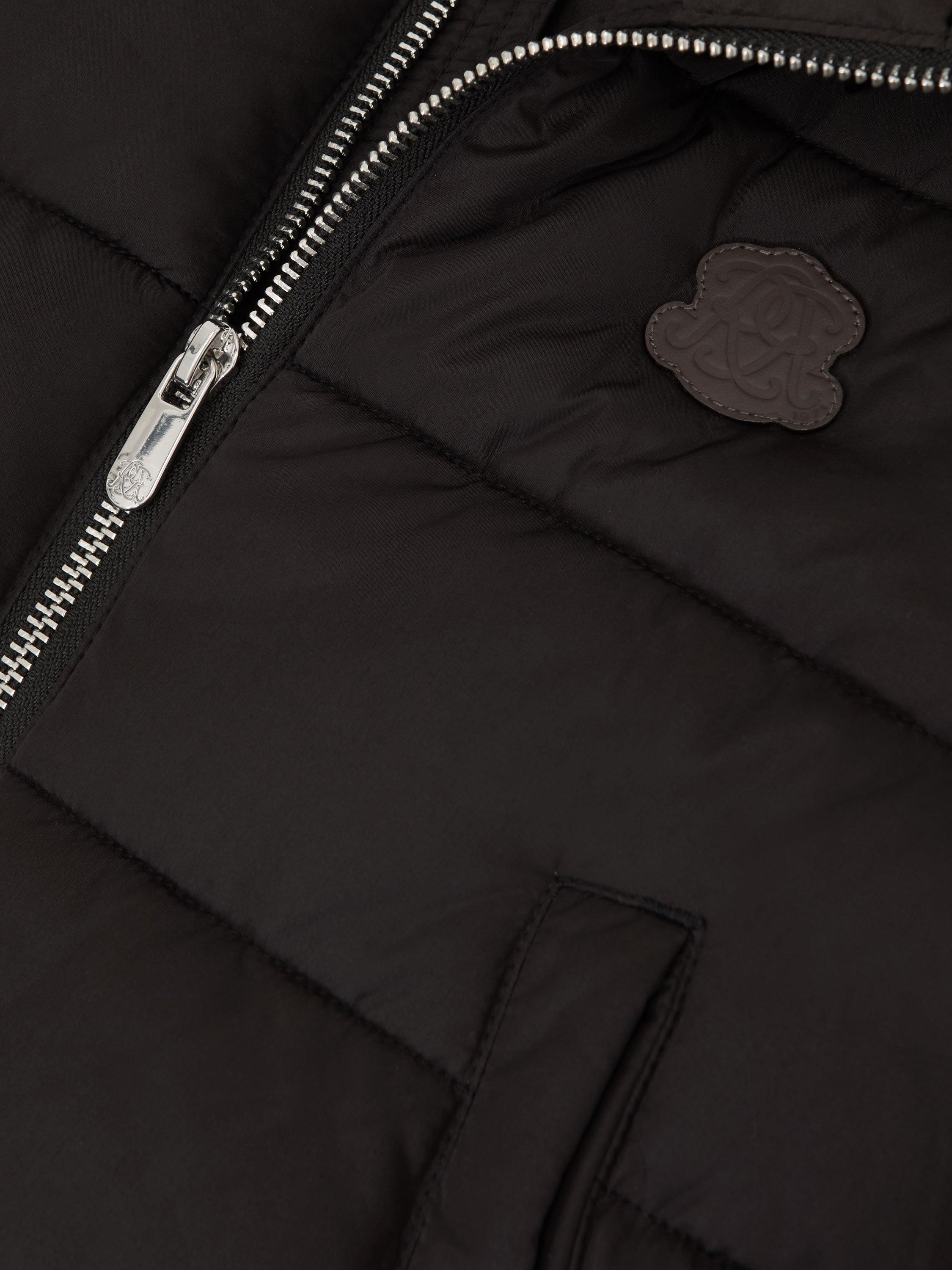 Product image 4 of 4, which shows Reiss Kids' Myles Puffer Jacket, Black, 3-4 years