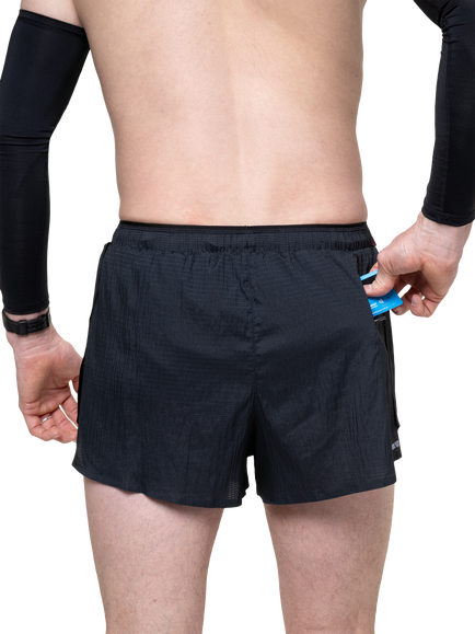 Ronhill Men's Race Shorts, Black - view 2, Black