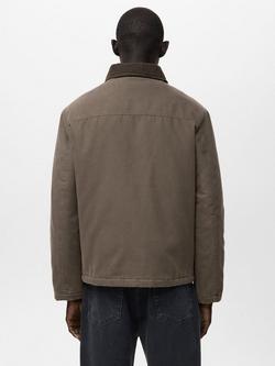 Mango Chester Utility Jacket, Brown - view 2, Brown