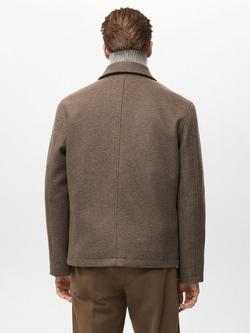 Mango Jamie Utility Jacket, Brown - view 2, Brown