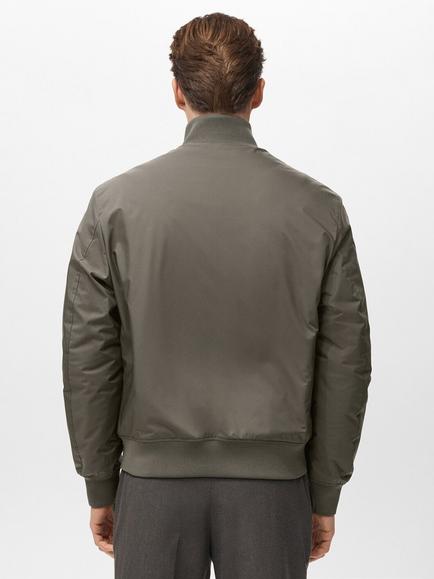 Mango Ollie Water-Repellent Bomber Jacket, Khaki - view 2, Khaki