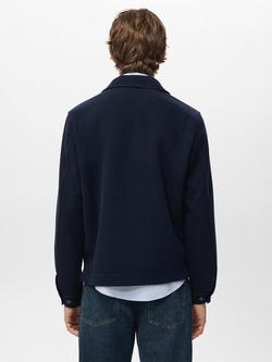 Mango Standford Utility Jacket, Navy - view 2, Navy