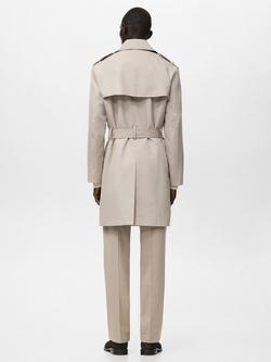 Mango Tango Water Repellent Trench Coat, Light Beige - view 2, Light Beige