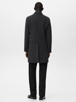 Mango Uriel Wool Rich Blend Coat, Dark Grey - view 2, Dark Grey