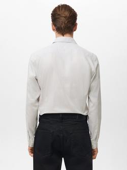 Mango Donosti Cotton Shirt - view 2, Light Grey