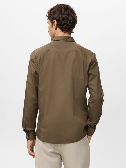 Mango Play Cotton Regular Fit Shirt - view 2, Medium Brown