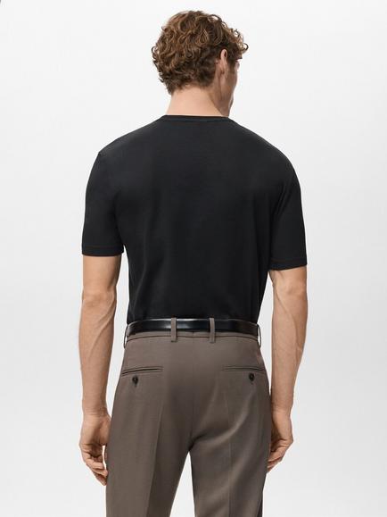 Mango Cotton Stretch T-Shirt, Pack of 2 - view 2, Black