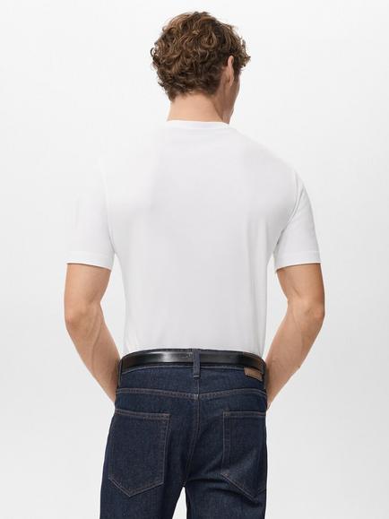 Mango Cotton Stretch T-Shirt, Pack of 2 - view 2, White