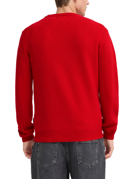Casual Friday Karl Crew Neck Lambswool Blend Jumper, Ribbon Red - view 2, Ribbon Red