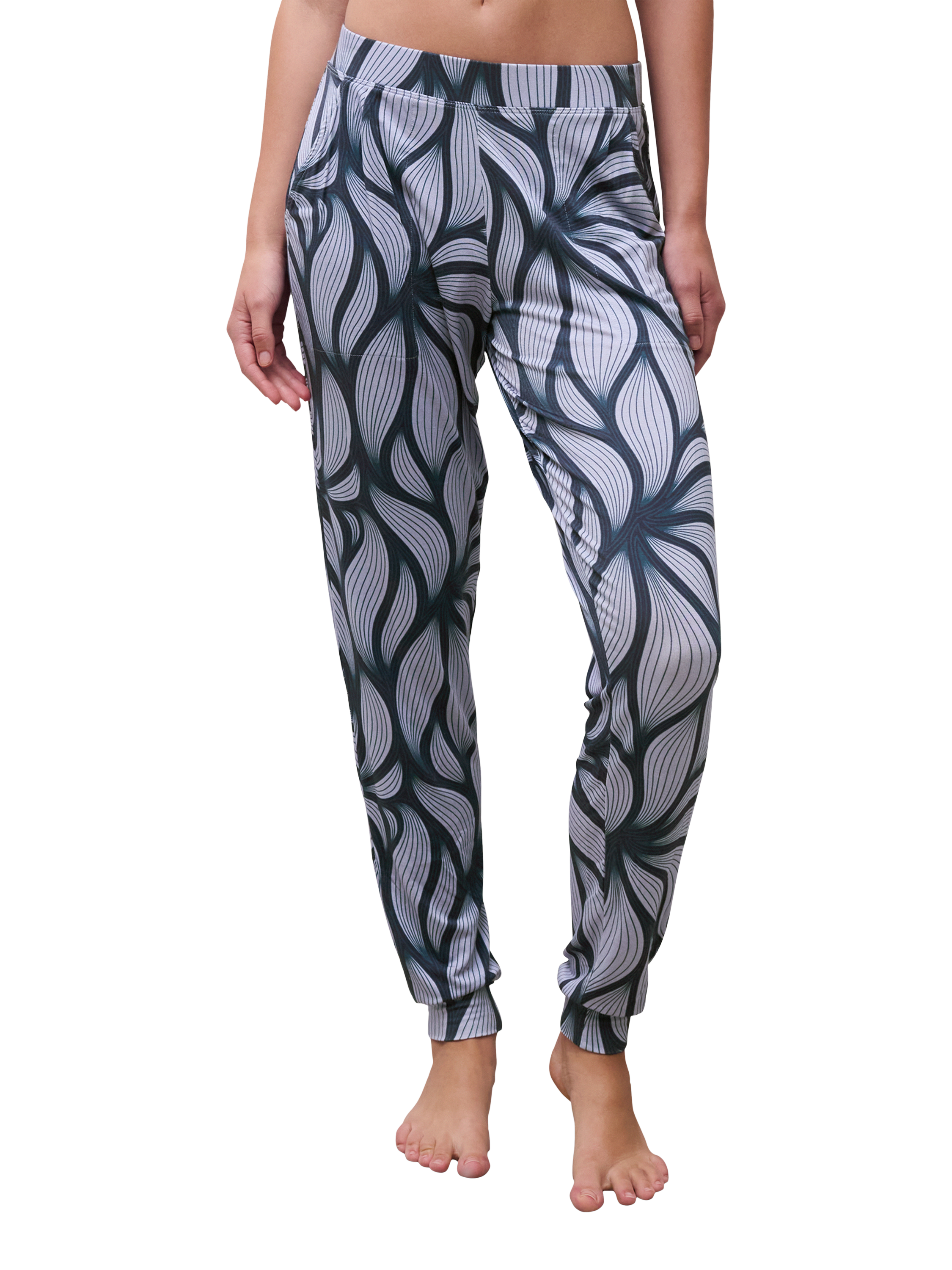 Product image 1 of 5, which shows Femilet Yara Loungewear Trousers, Blue Petal, XS