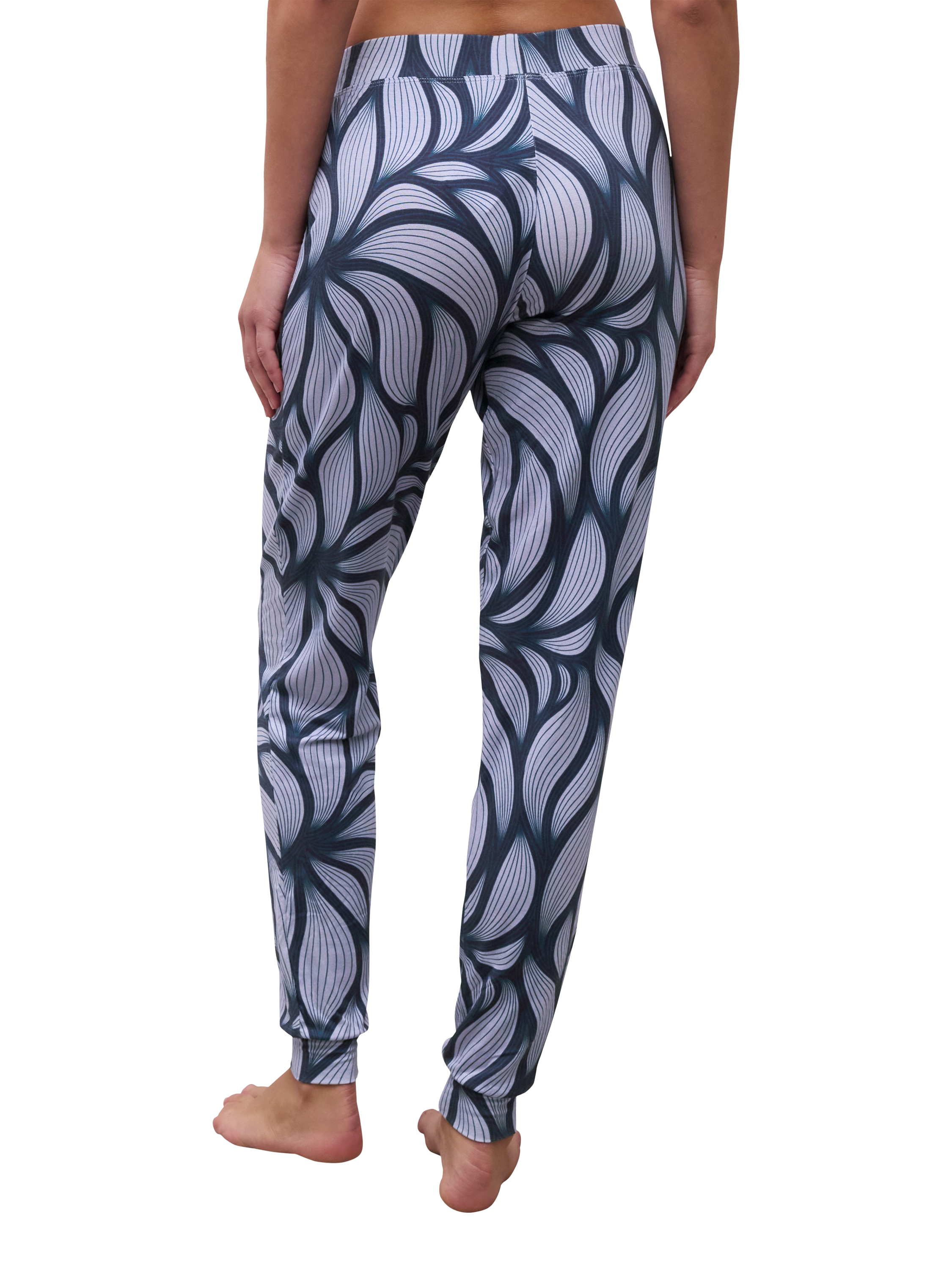 Product image 2 of 5, which shows Femilet Yara Loungewear Trousers, Blue Petal, XS