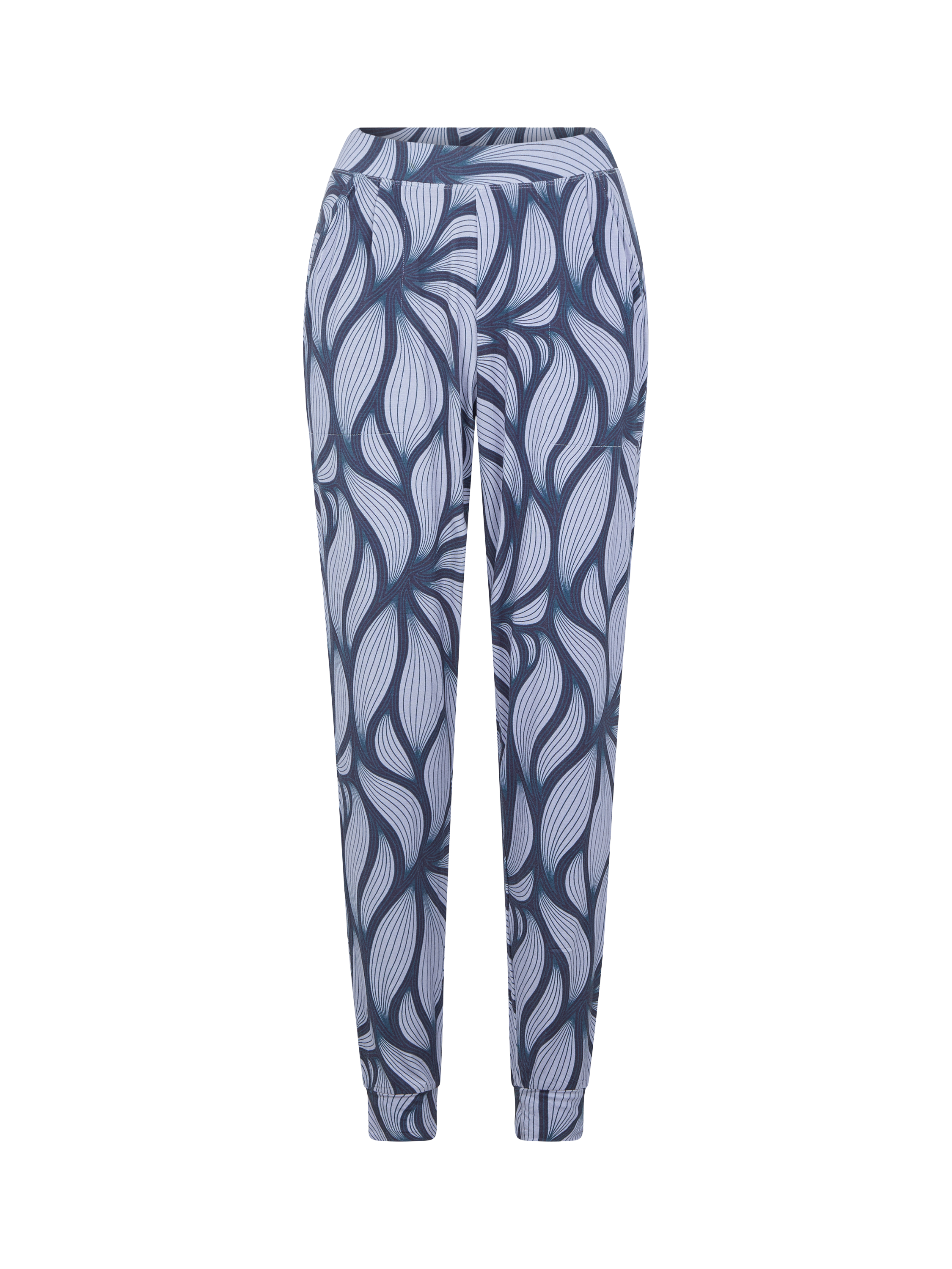 Product image 5 of 5, which shows Femilet Yara Loungewear Trousers, Blue Petal, XS