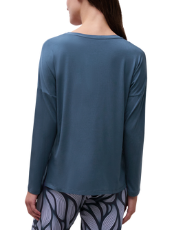Femilet Yara Long Sleeve Loungewear Top - view 2, Dark Denim