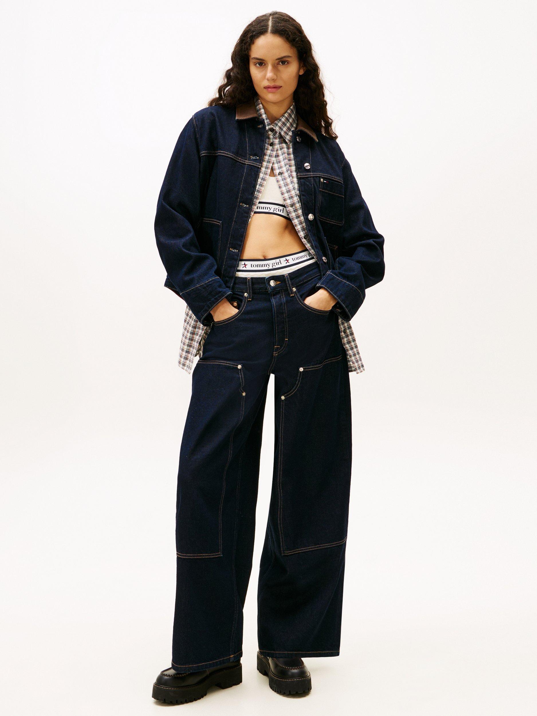 Product image 3 of 6, which shows Tommy Hilfiger Tommy Jeans Denim Jacket, Dark Blue, S