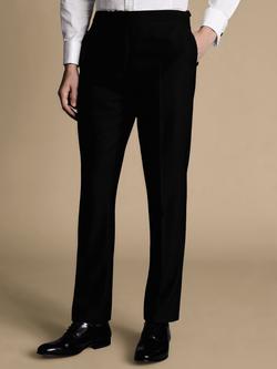 Charles Tyrwhitt Merino Wool Tailored Suit Trousers, Black, Black