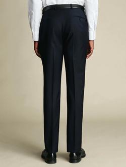 Charles Tyrwhitt Super 100s Natural Stretch Slim Fit Merino Wool Suit Trousers - view 2, Navy