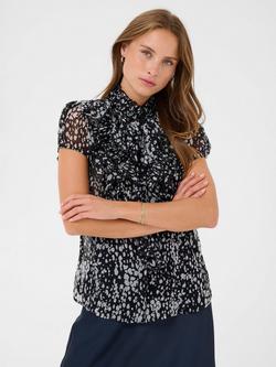 Saint Tropez Lilja Blouse, Night Sky/Multi, Night Sky/Multi