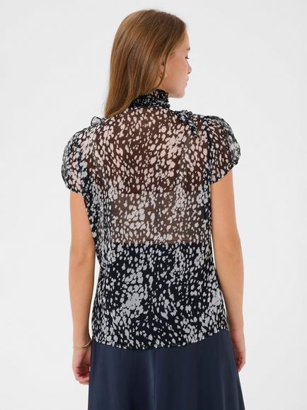 Saint Tropez Lilja Blouse, Night Sky/Multi - view 2, Night Sky/Multi