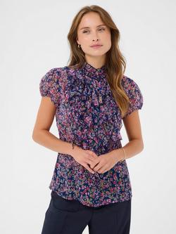 Saint Tropez Lilja Blouse, Navy/Multi, Navy/Multi
