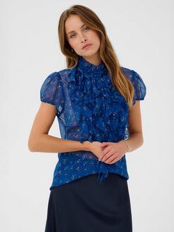 Saint Tropez Lilja Blouse, Blue/Multi, Blue/Multi