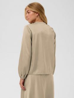 Saint Tropez Lodisa Ruffle Top, Greige - view 2, Greige