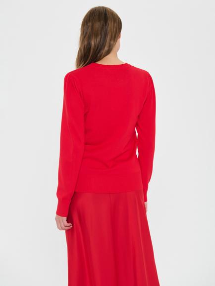 Saint Tropez Mila Jumper - view 2, Chinese Red