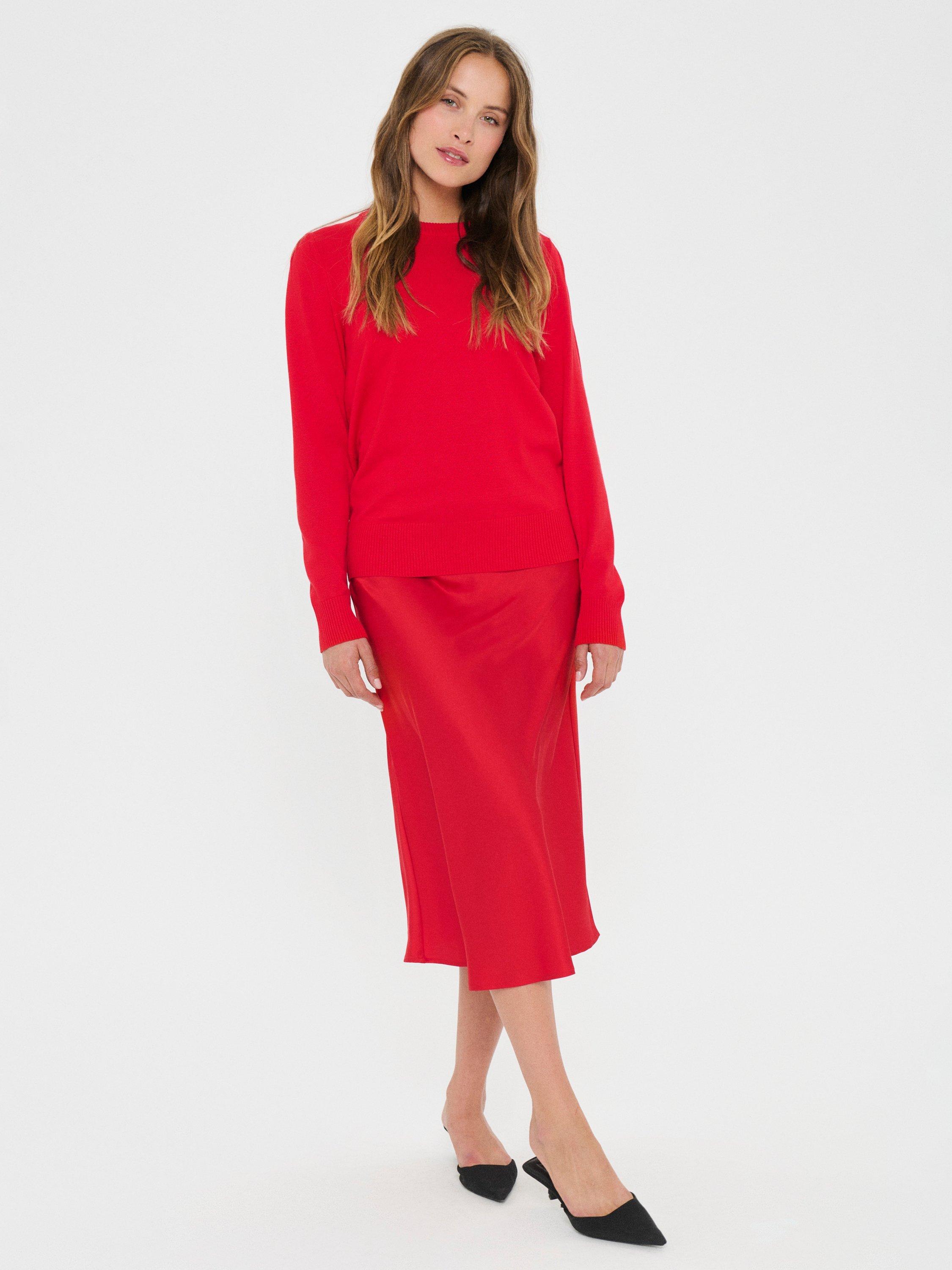 Product image 3 of 6, which shows Saint Tropez Mila Jumper, Chinese Red, XS