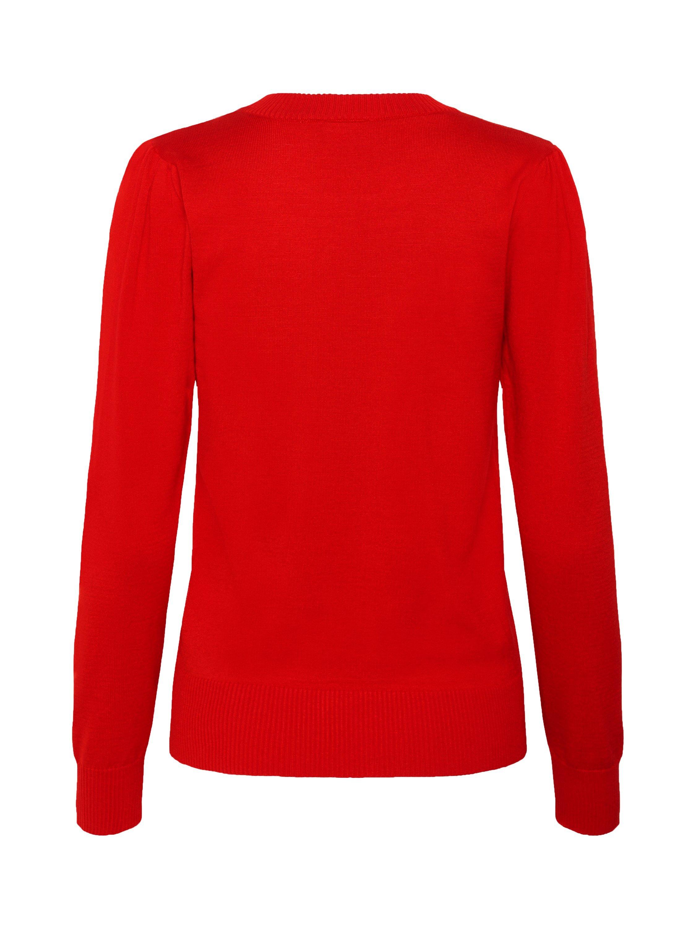 Product image 6 of 6, which shows Saint Tropez Mila Jumper, Chinese Red, XS