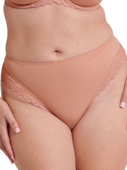 Curvy Kate Wild One Brazilian Knickers, Black, Beige