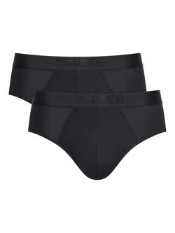 sloggi SLG Base Soft Briefs, Pack of 2, Black