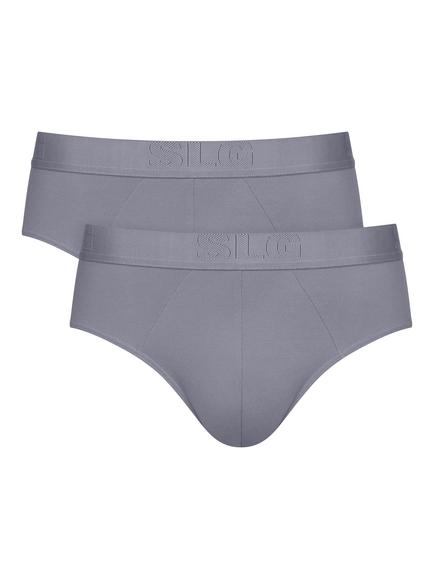 sloggi SLG Base Soft Briefs, Pack of 2, Grey